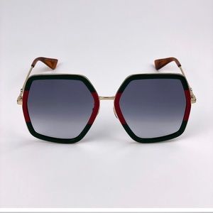 - Gucci GG0106S 007
Sunglasses Green Red Gold
Gradient Square Women nice b…